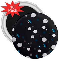 Decorative Dots Pattern 3  Magnets (10 Pack)  by ValentinaDesign