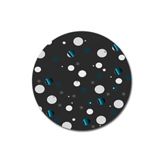 Decorative Dots Pattern Magnet 3  (round) by ValentinaDesign