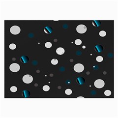 Decorative Dots Pattern Large Glasses Cloth by ValentinaDesign