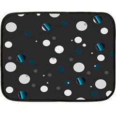 Decorative Dots Pattern Double Sided Fleece Blanket (mini)  by ValentinaDesign