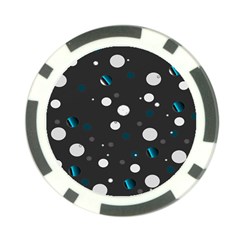 Decorative Dots Pattern Poker Chip Card Guard (10 Pack) by ValentinaDesign