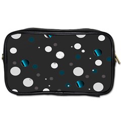 Decorative Dots Pattern Toiletries Bags 2-side by ValentinaDesign