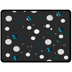 Decorative Dots Pattern Fleece Blanket (large)  by ValentinaDesign