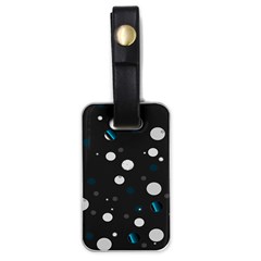 Decorative Dots Pattern Luggage Tags (one Side)  by ValentinaDesign