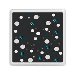 Decorative Dots Pattern Memory Card Reader (square)  by ValentinaDesign