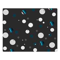 Decorative Dots Pattern Double Sided Flano Blanket (large)  by ValentinaDesign