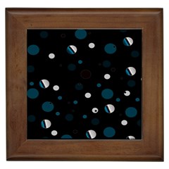 Decorative Dots Pattern Framed Tiles by ValentinaDesign