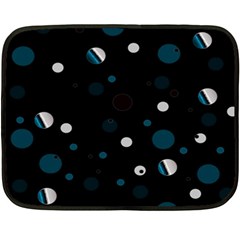 Decorative Dots Pattern Double Sided Fleece Blanket (mini)  by ValentinaDesign