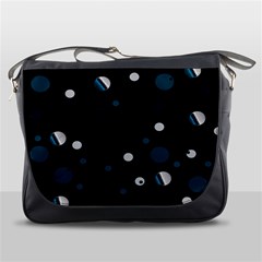 Decorative Dots Pattern Messenger Bags by ValentinaDesign