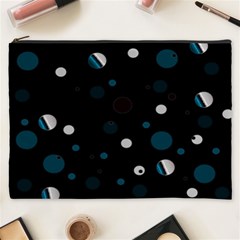 Decorative Dots Pattern Cosmetic Bag (xxxl)  by ValentinaDesign