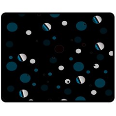 Decorative Dots Pattern Double Sided Fleece Blanket (medium)  by ValentinaDesign