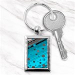 Decorative dots pattern Key Chains (Rectangle)  Front