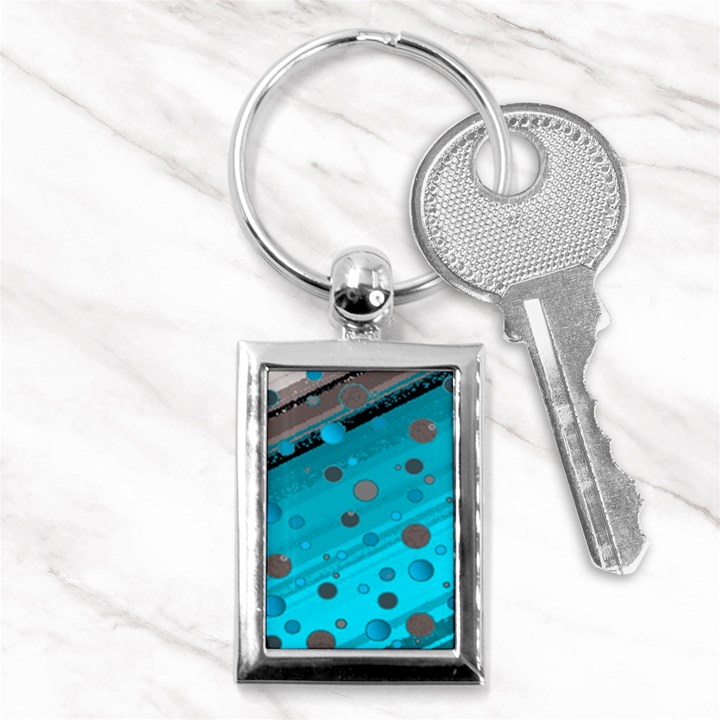 Decorative dots pattern Key Chains (Rectangle) 