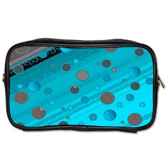 Decorative Dots Pattern Toiletries Bags 2-side by ValentinaDesign