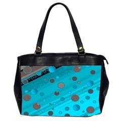 Decorative Dots Pattern Office Handbags (2 Sides)  by ValentinaDesign