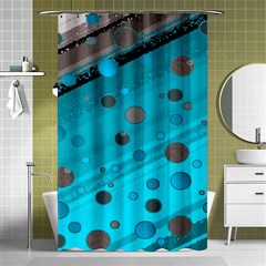 Decorative Dots Pattern Shower Curtain 48  X 72  (small)  by ValentinaDesign