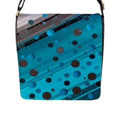 Decorative Dots Pattern Flap Messenger Bag (l)  by ValentinaDesign