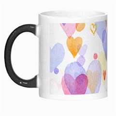 Watercolor Cute Hearts Background Morph Mugs by TastefulDesigns