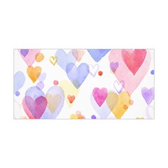 Watercolor Cute Hearts Background Yoga Headband by TastefulDesigns