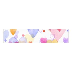 Watercolor Cute Hearts Background Velvet Scrunchie