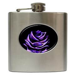 Rose Flower Design Nature Blossom Hip Flask (6 Oz) by Nexatart