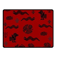 Aztecs Pattern Double Sided Fleece Blanket (small)  by ValentinaDesign