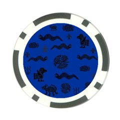 Aztecs Pattern Poker Chip Card Guard (10 Pack) by ValentinaDesign