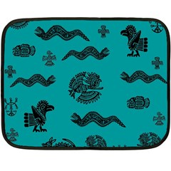 Aztecs Pattern Double Sided Fleece Blanket (mini)  by ValentinaDesign