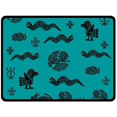 Aztecs Pattern Fleece Blanket (large)  by ValentinaDesign