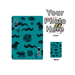 Aztecs Pattern Playing Cards 54 (mini)  by ValentinaDesign