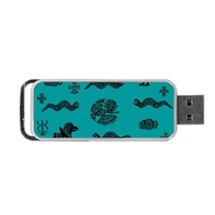 Aztecs Pattern Portable Usb Flash (one Side) by ValentinaDesign