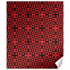 Abstract Background Red Black Canvas 8  X 10 