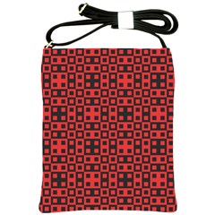 Abstract Background Red Black Shoulder Sling Bags by Nexatart