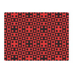 Abstract Background Red Black Double Sided Flano Blanket (mini) 