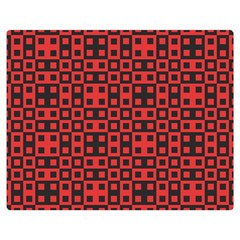 Abstract Background Red Black Double Sided Flano Blanket (medium)  by Nexatart