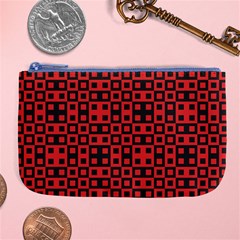 Abstract Background Red Black Large Coin Purse