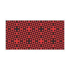 Abstract Background Red Black Yoga Headband