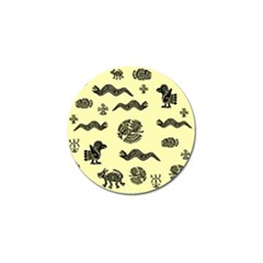 Aztecs Pattern Golf Ball Marker (4 Pack) by ValentinaDesign