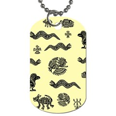 Aztecs Pattern Dog Tag (two Sides) by ValentinaDesign