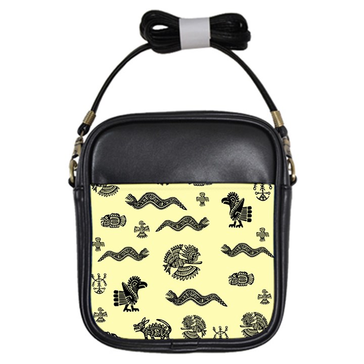 Aztecs pattern Girls Sling Bags