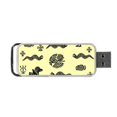 Aztecs Pattern Portable Usb Flash (one Side) by ValentinaDesign