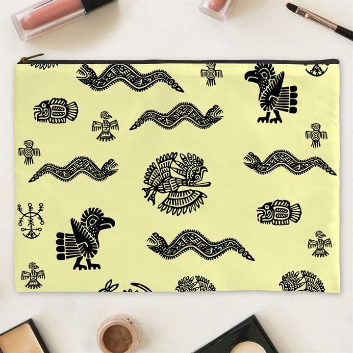 Aztecs pattern Cosmetic Bag (XXXL) 