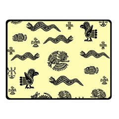 Aztecs Pattern Double Sided Fleece Blanket (small)  by ValentinaDesign