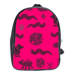 Aztecs Pattern School Bags (xl)  by ValentinaDesign