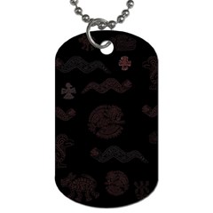 Aztecs Pattern Dog Tag (one Side) by ValentinaDesign