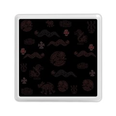 Aztecs Pattern Memory Card Reader (square)  by ValentinaDesign