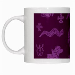 Aztecs Pattern White Mugs by ValentinaDesign