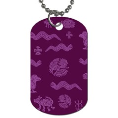 Aztecs Pattern Dog Tag (two Sides) by ValentinaDesign