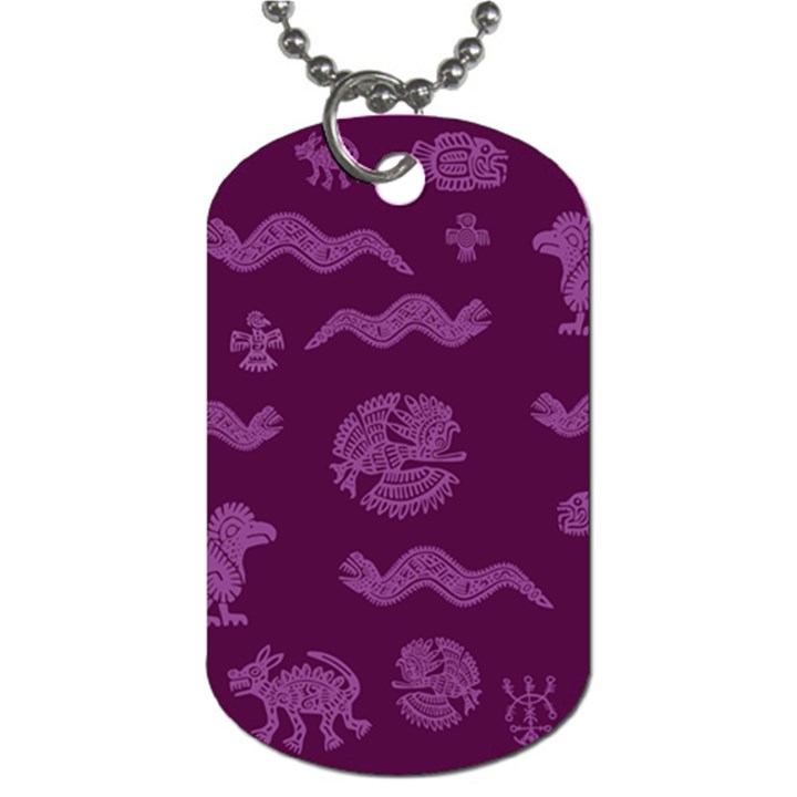 Aztecs pattern Dog Tag (Two Sides)