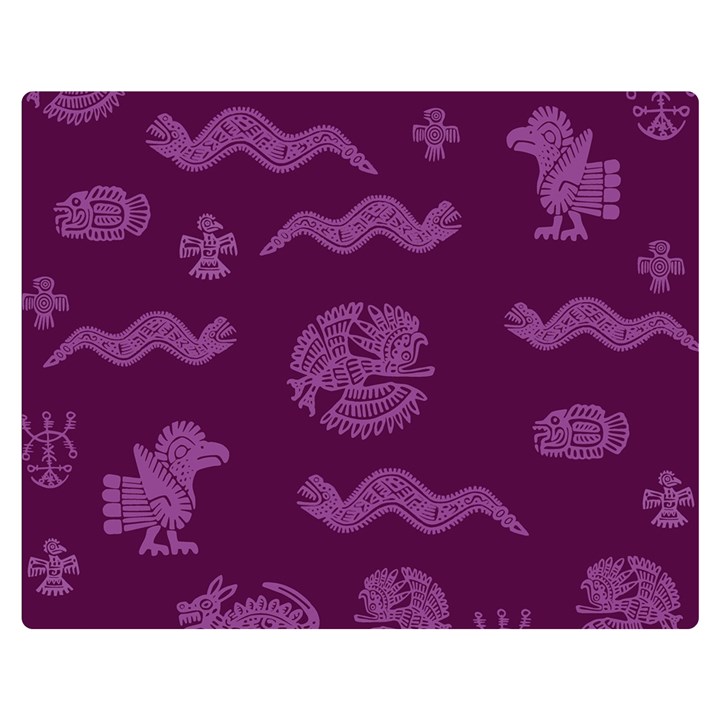 Aztecs pattern Double Sided Flano Blanket (Medium) 